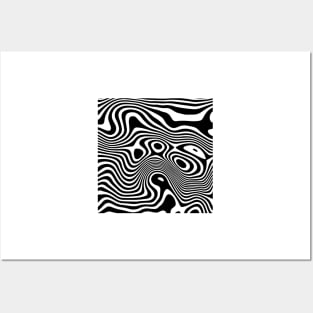 Black white stripes Art Posters and Art